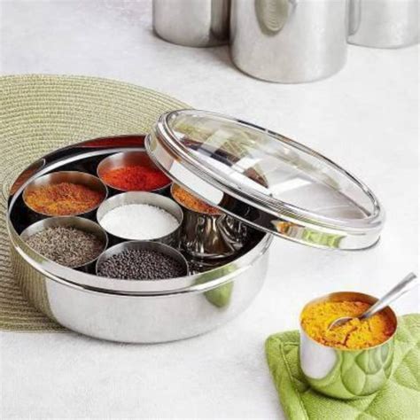 bm stainless steel masala box|buy masala dabba.